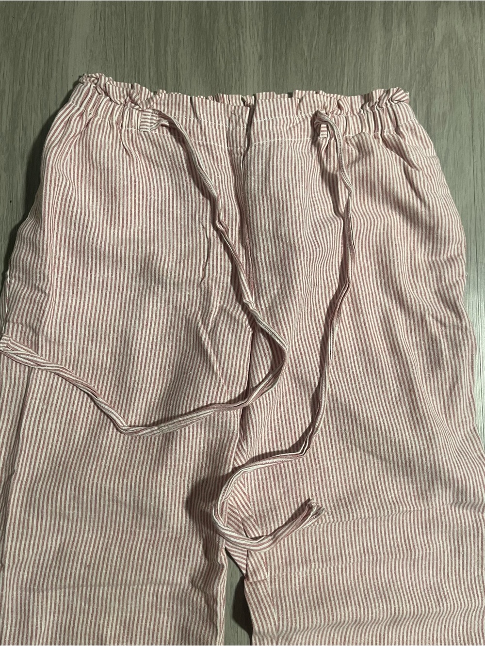 Pink Striped Drawstring Lounge Pants - Picture 3 of 6